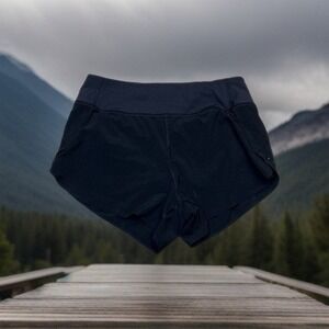 Athleta Women's Sz XS X-Small Black Workout Athletic Fitness Shorts EUC